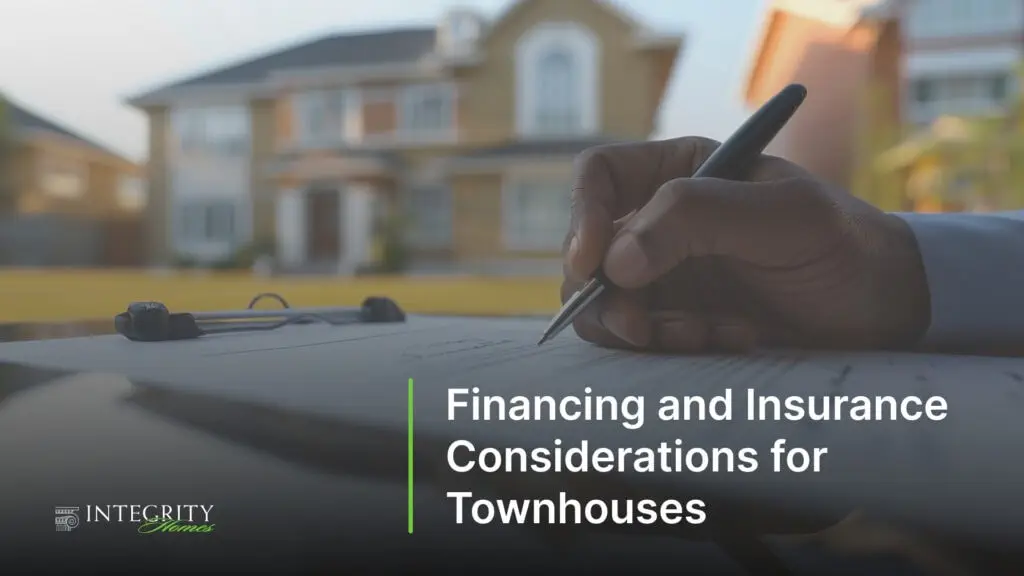 Financing and Insurance Considerations for Townhouses
