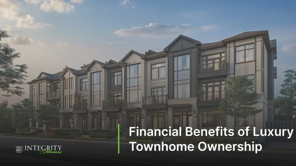 Financial Benefits of Luxury Townhome Ownership