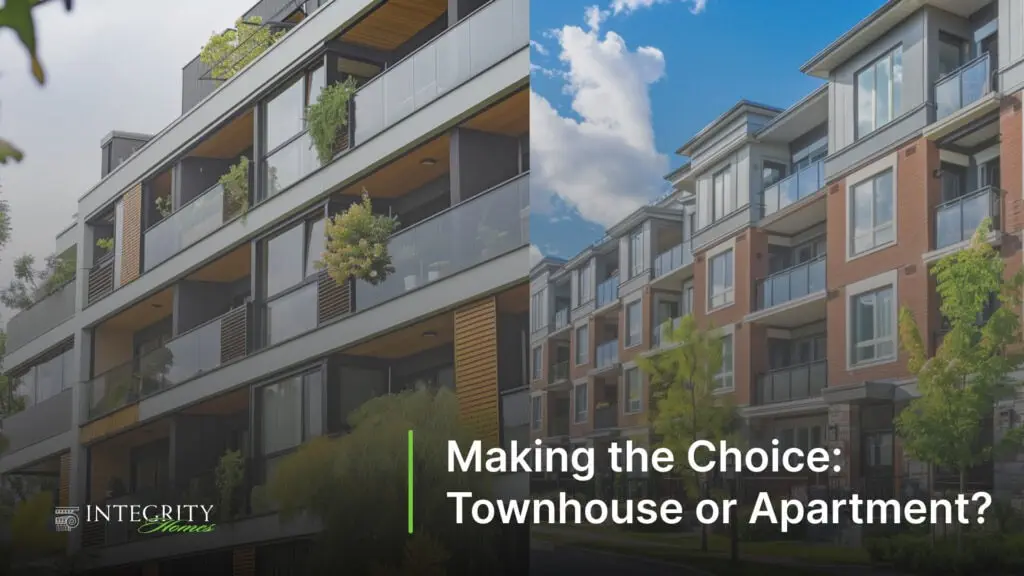 Making the Choice: Townhouse or Apartment?