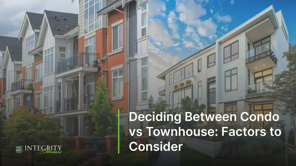 Deciding Between Condo vs Townhouse: Factors to Consider