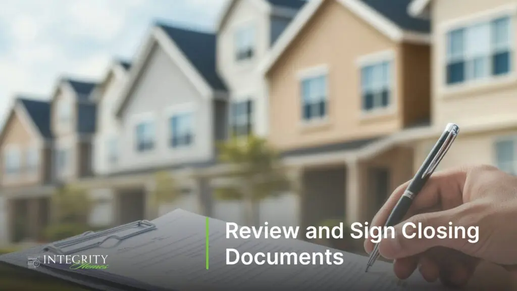 Review and Sign Closing Documents