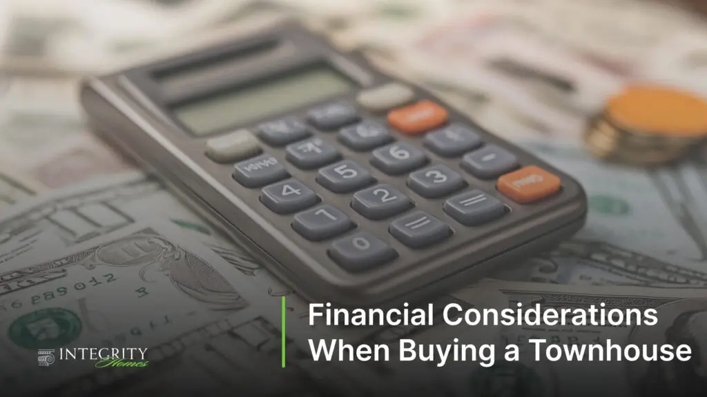 Financial Considerations When Buying a Townhouse